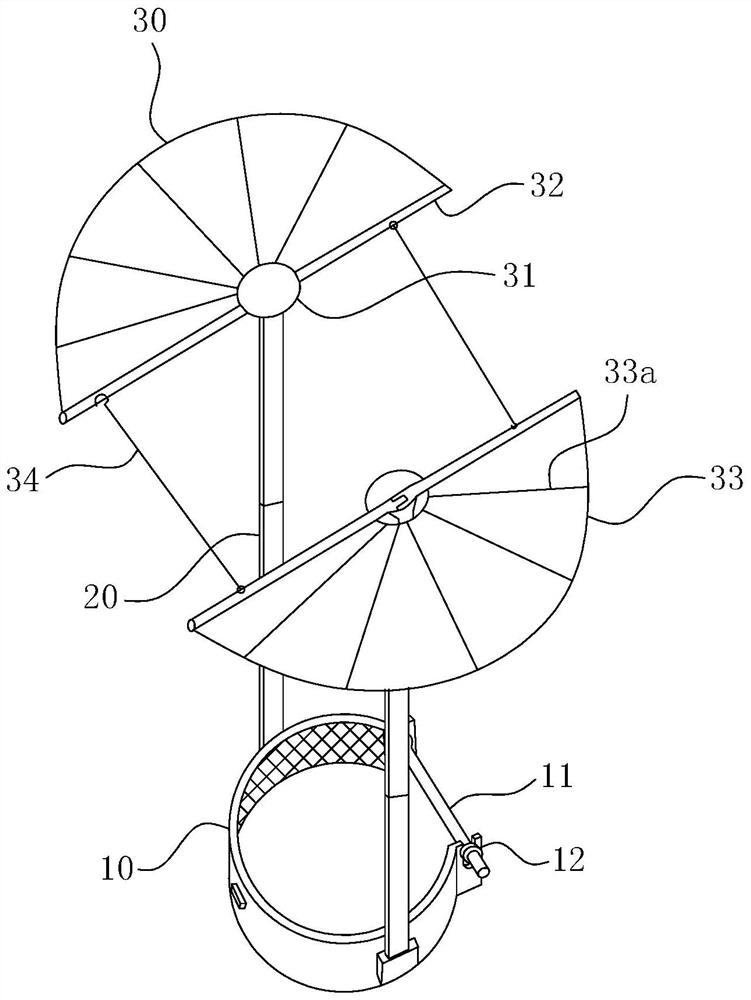 Upper-layer electric shock prevention device for erecting lines on same tower