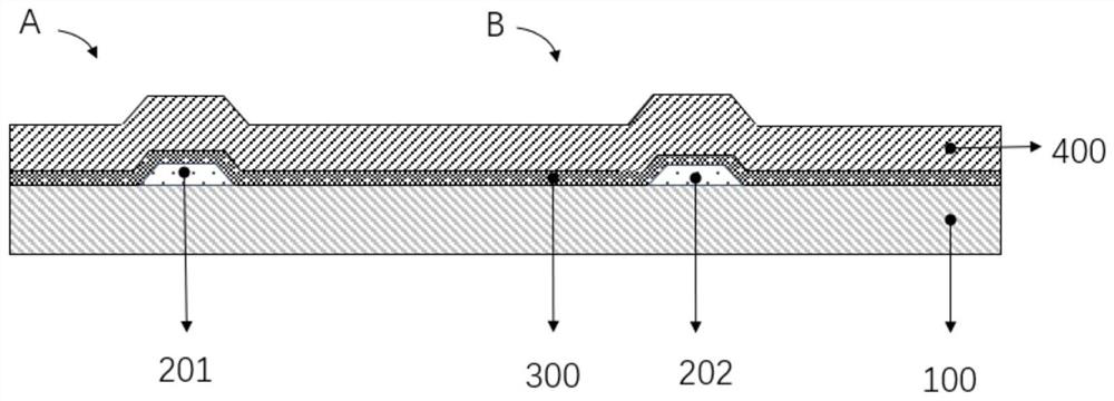 Photoinduction array substrate, preparation method thereof and display