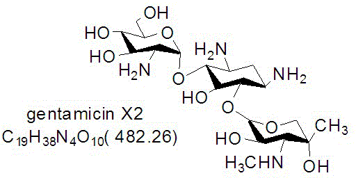 Construction of biosynthesis gentamicin X2 engineering bacteria and application thereof