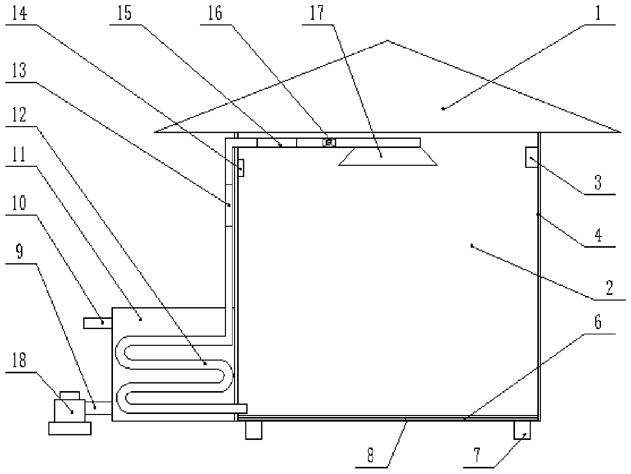 Outdoor power distribution cabinet having cooling and dehumidification function