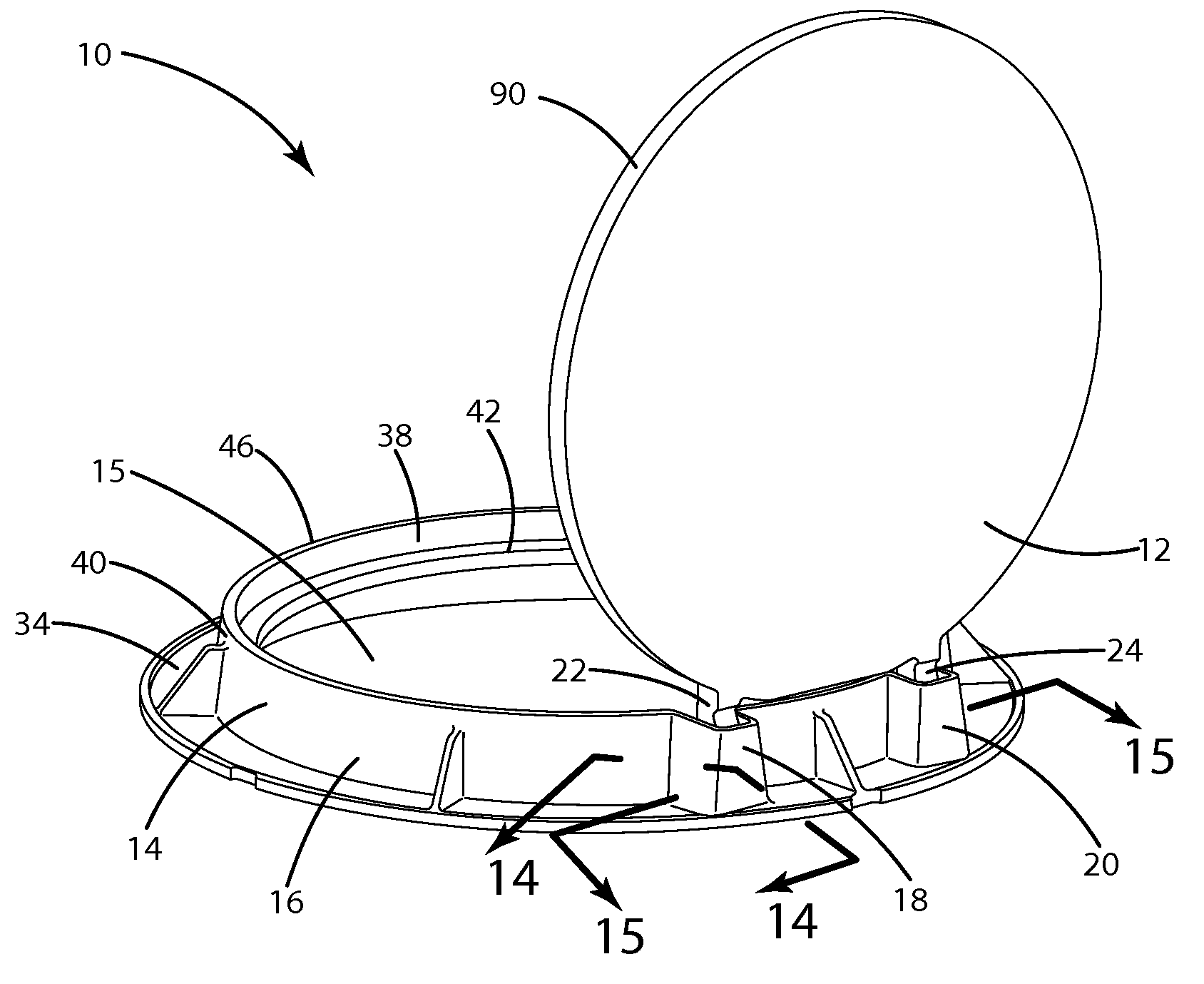 Manhole cover hinge assembly