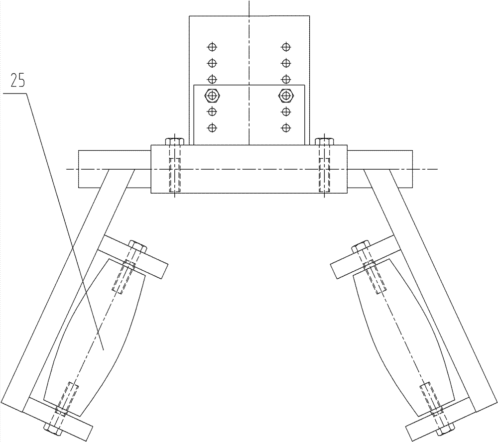 Tobacco-seedling ridge-height self-adaptable automatic-guiding transplanter