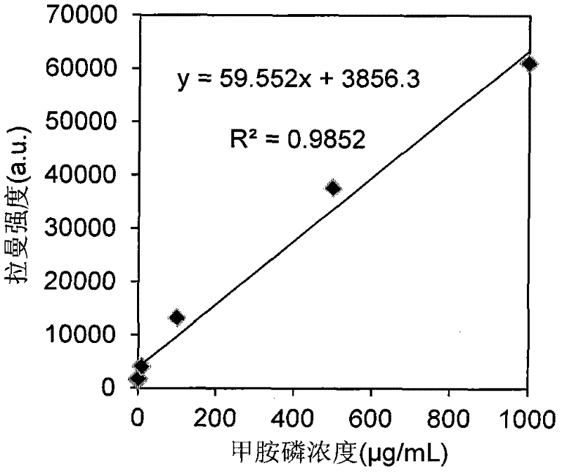 Surface enhanced Raman scattering rapid screening method for methamidophos in vegetable