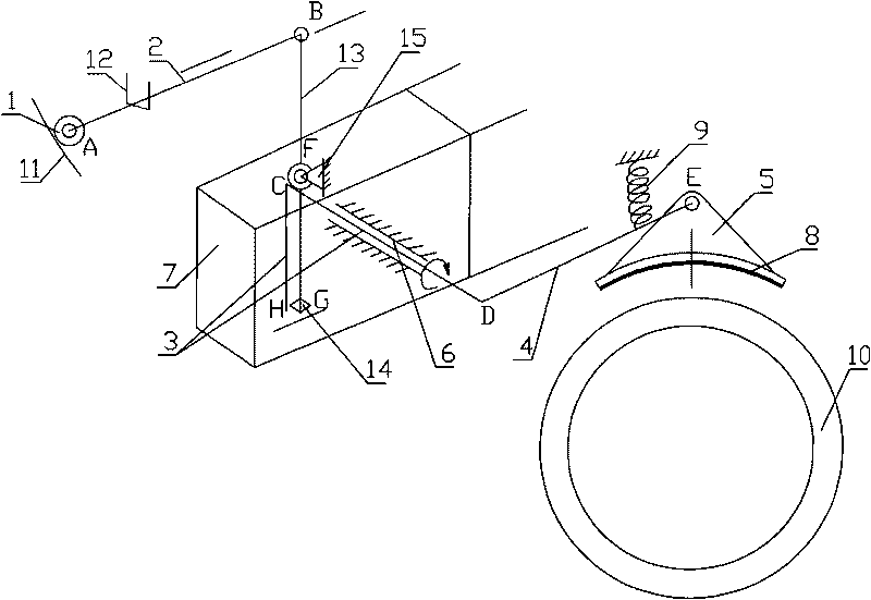 Device for cushioning automobile crash by tires