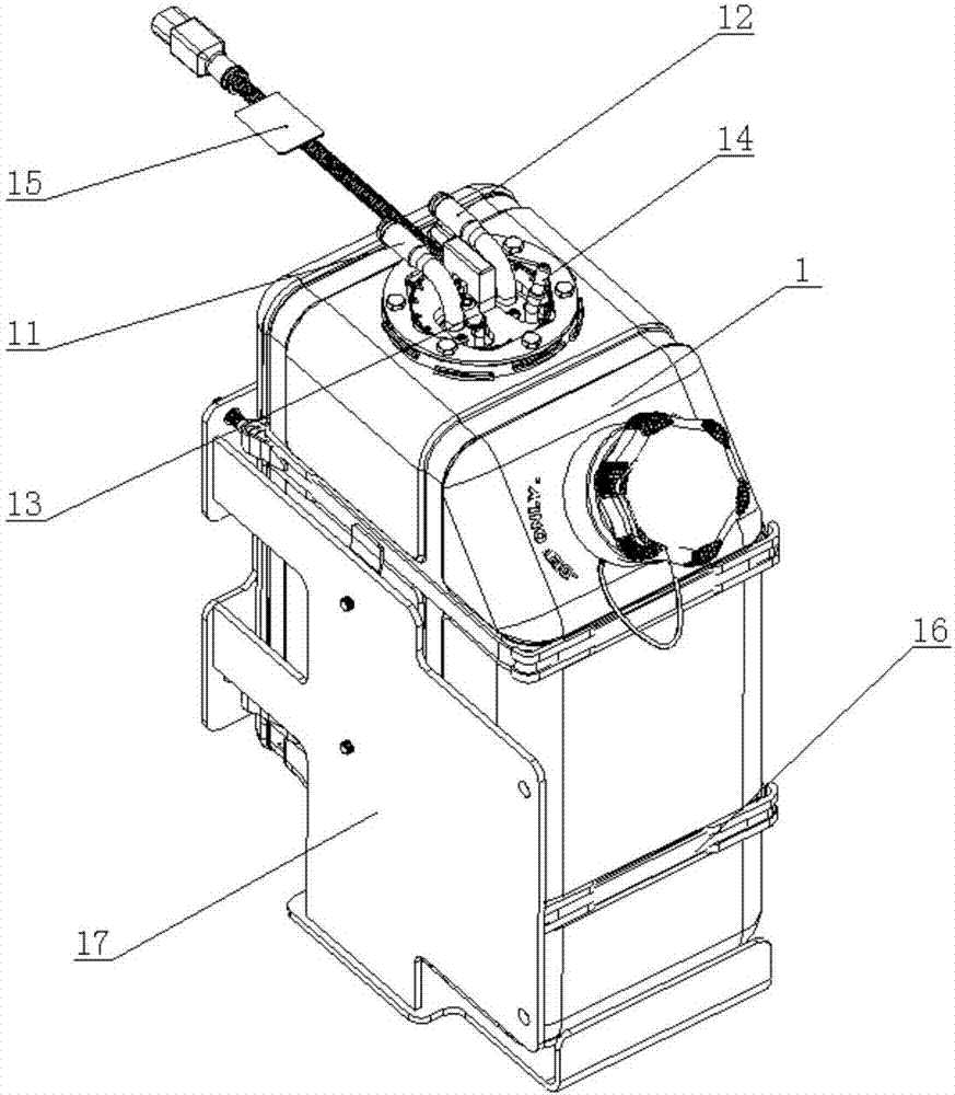 Tail gas after-treatment pipeline system for internal combustion engineering machinery