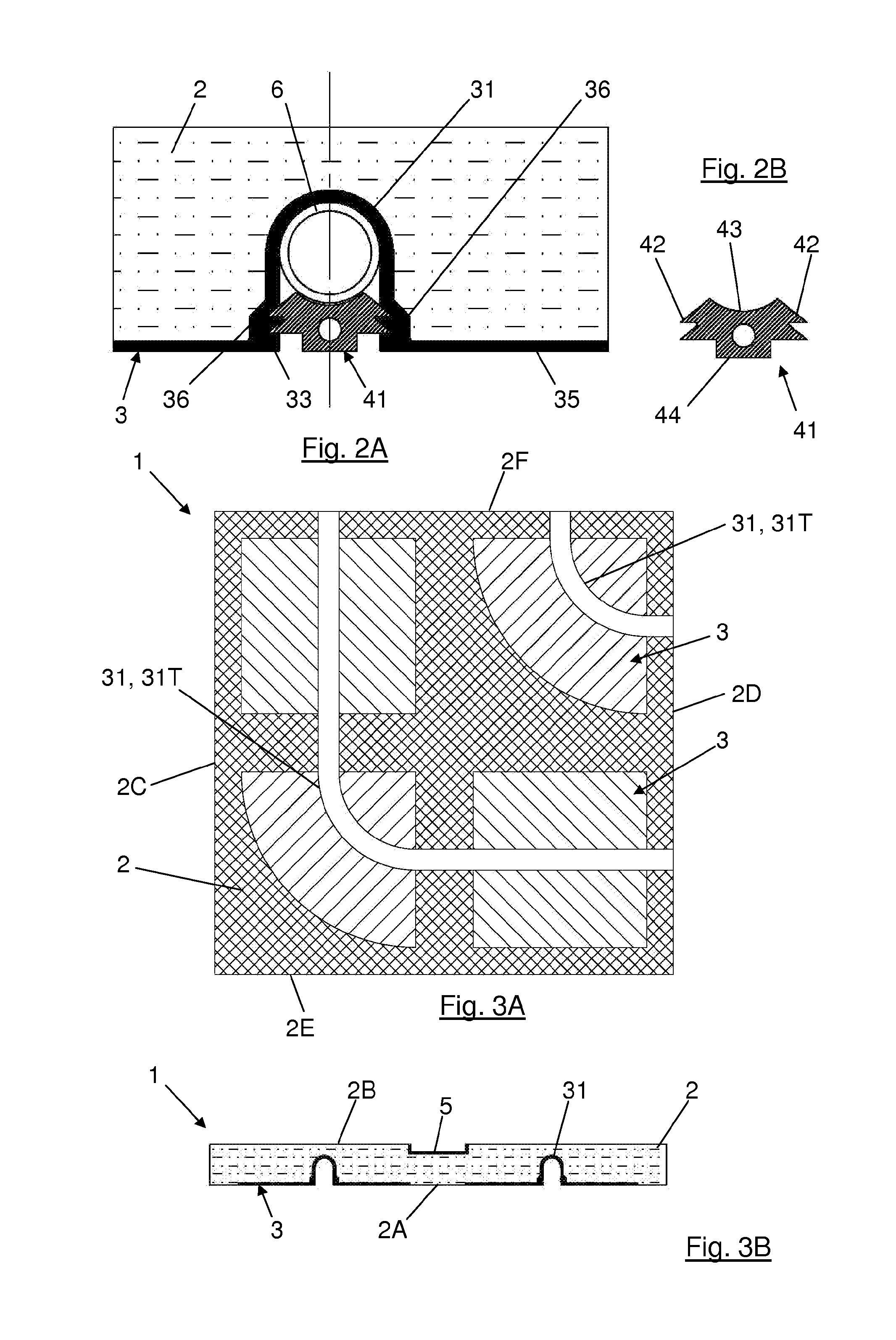 Modular panel for thermal energy transfer