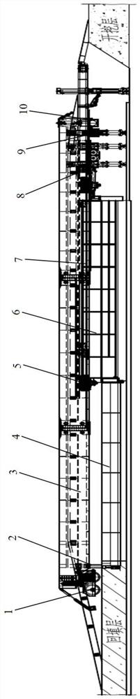 A mobile trestle with adjustable angle and horizontal adjustment