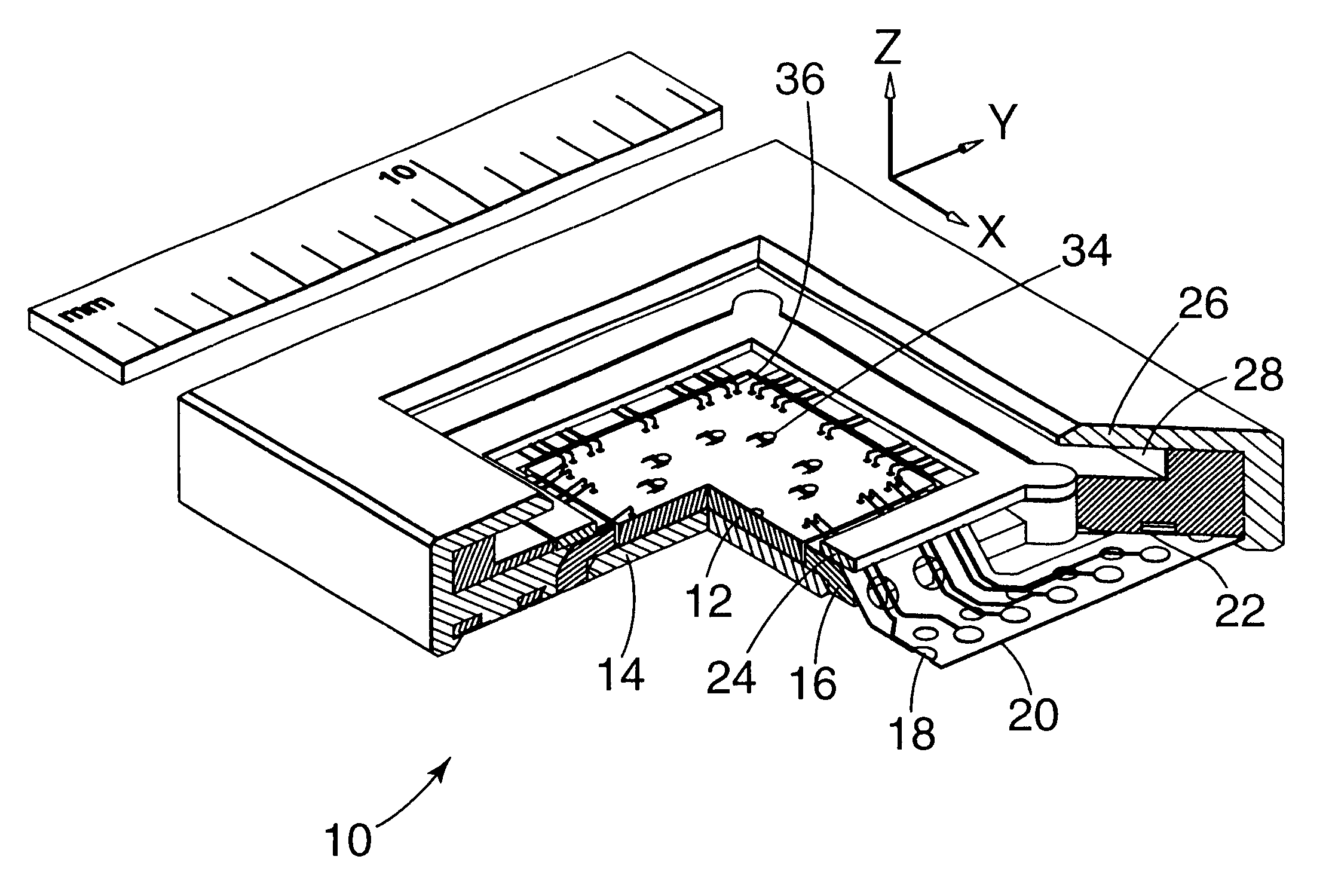 MEMS package with flexible circuit interconnect