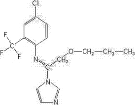 Bactericidal composition containing active ingredients bellkute and triflumizole and application of bactericidal composition