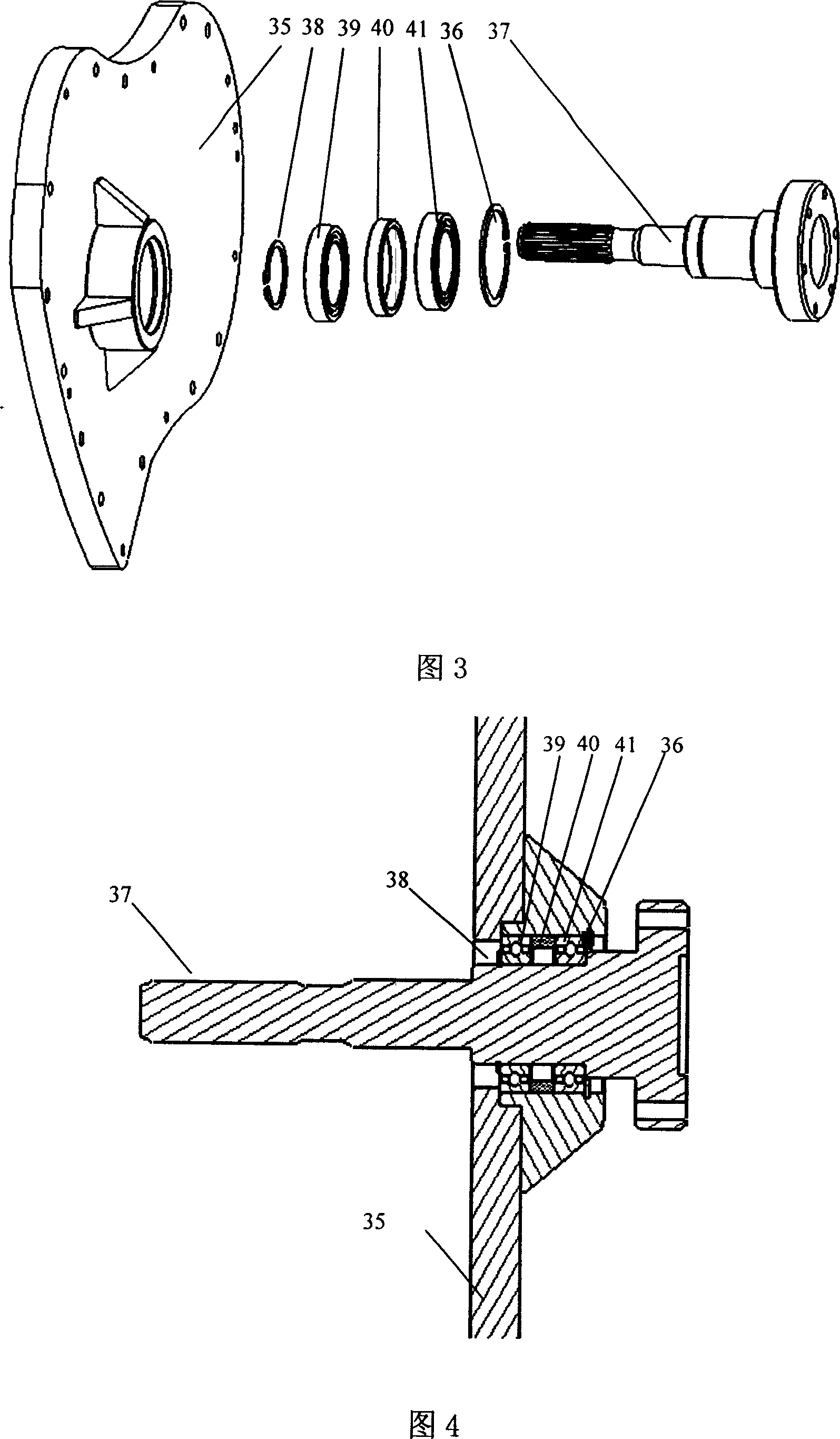 Test bench for performance of hybrid power vehicle transmission system