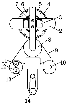 Automatic trademark-printing and packaging device for slipper production