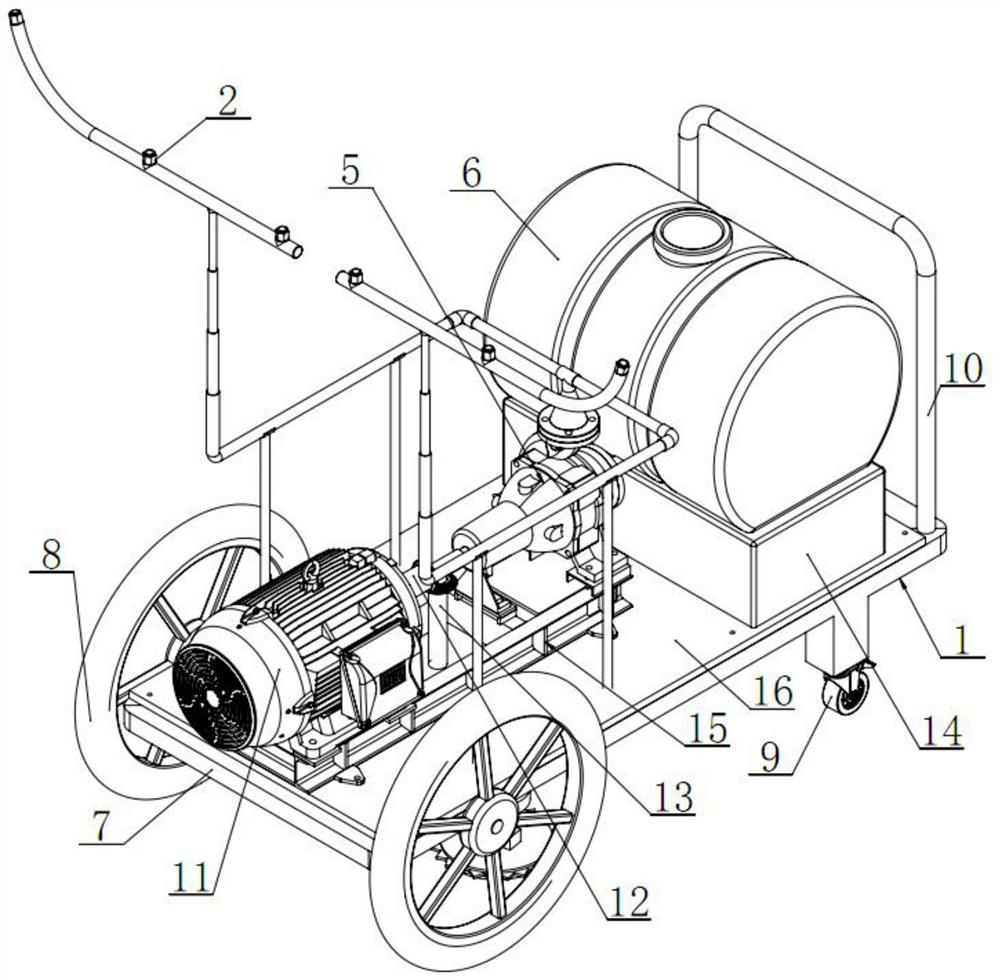 Pesticide spraying and weeding integrated device