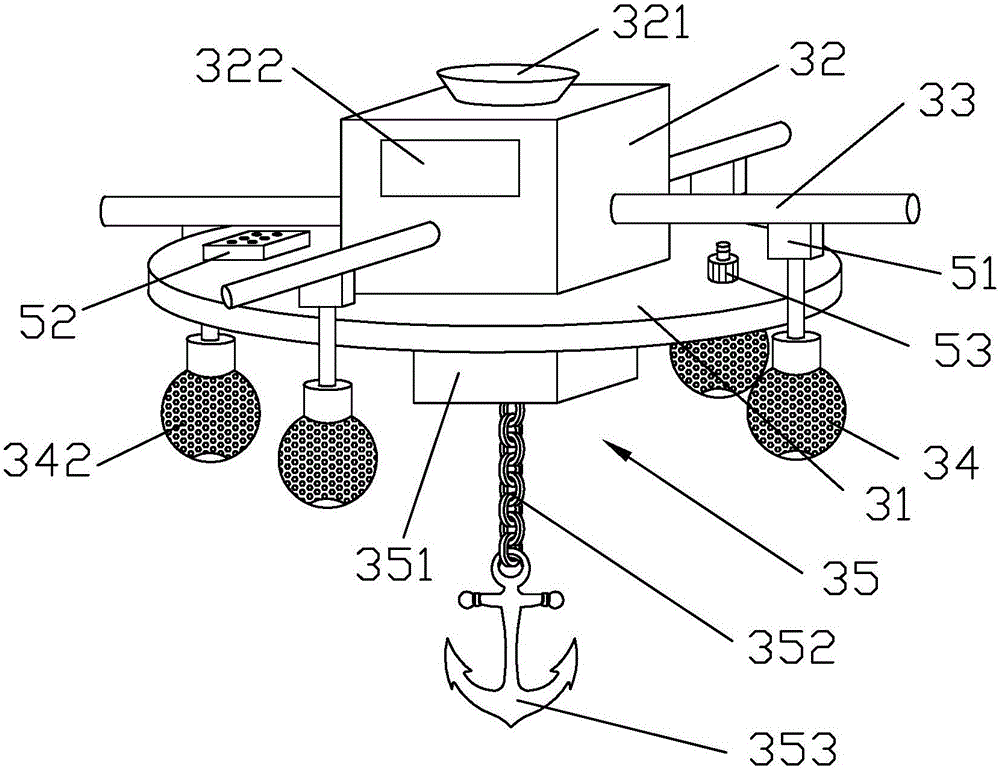 Water quality processing system of flood-diversion area wetland, and construction method thereof