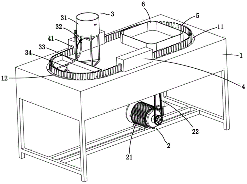 A device for glazing ceramic spark plug blanks