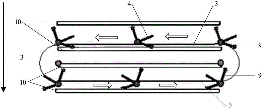 Marine paddle type propeller device