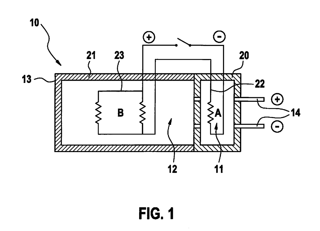 Battery including thermal insulation