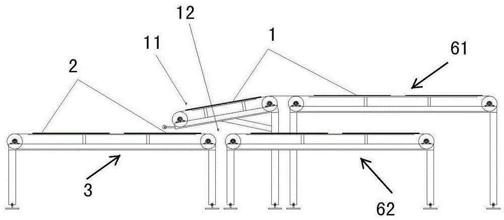 Ceramic tile conveying device