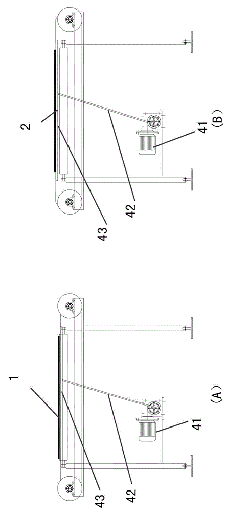 Ceramic tile conveying device