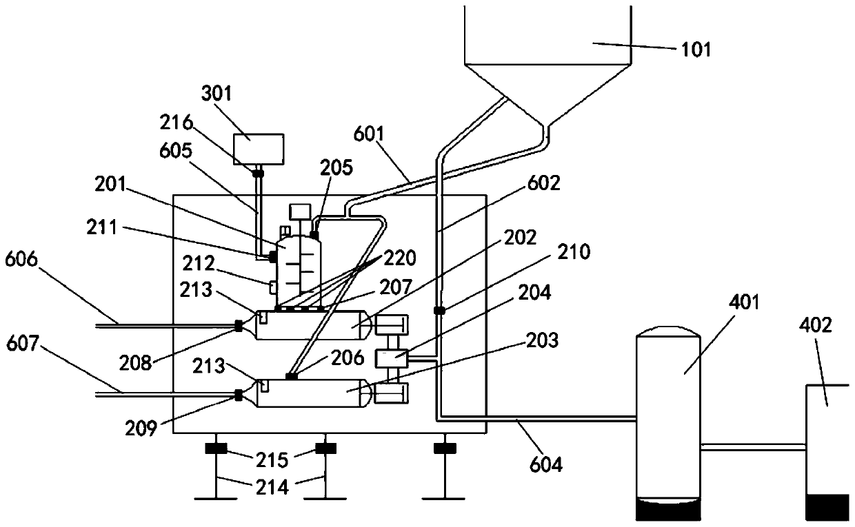 Environment-friendly cement feeding and conveying device and cement mixing pile construction system