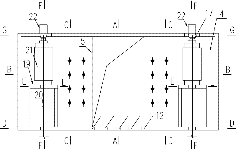 Recyclable complete device for test on bending hysteresis of structural pillar under action of long-time load