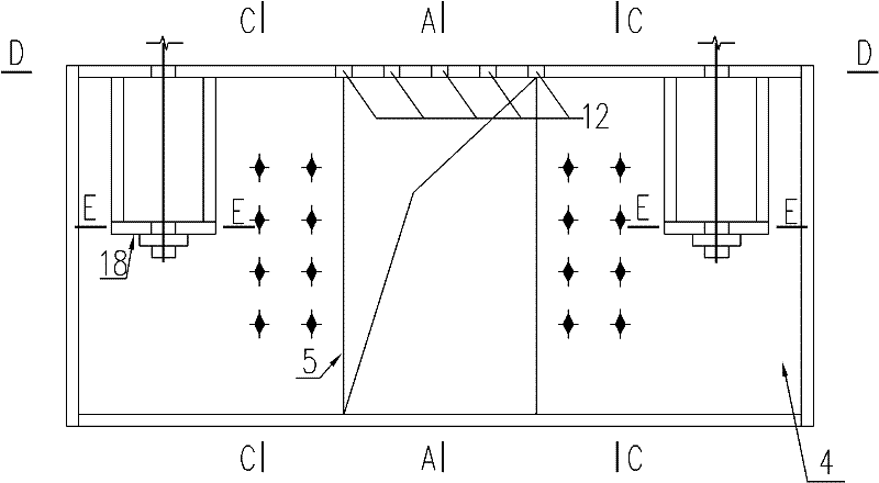 Recyclable complete device for test on bending hysteresis of structural pillar under action of long-time load