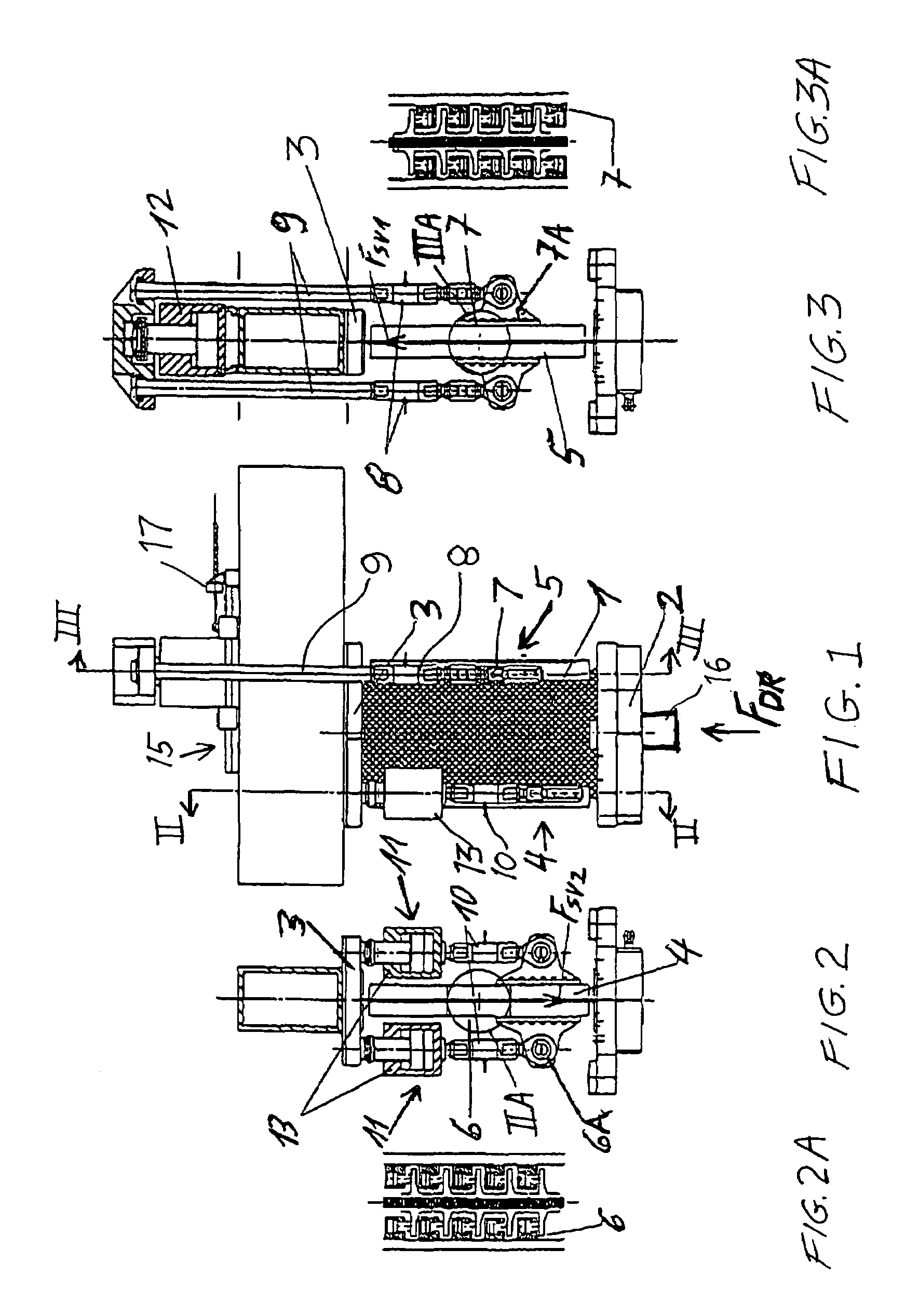 Testing apparatus for compression and shear testing of a test component such as a curved aircraft component