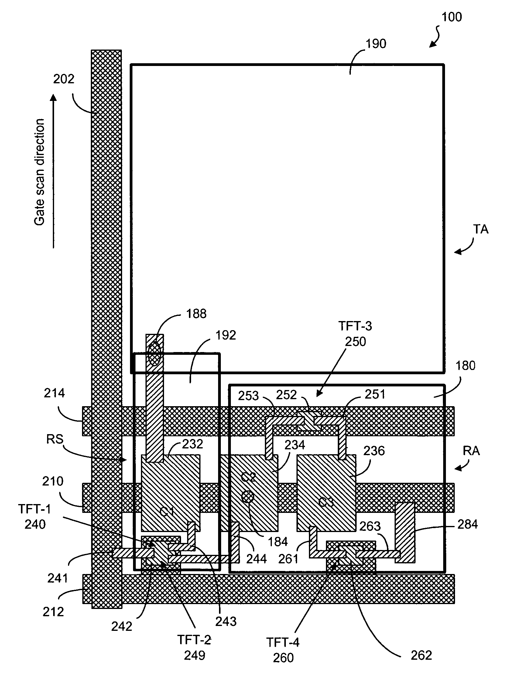 Transflective liquid crystal display with partially shifted reflectivity curve