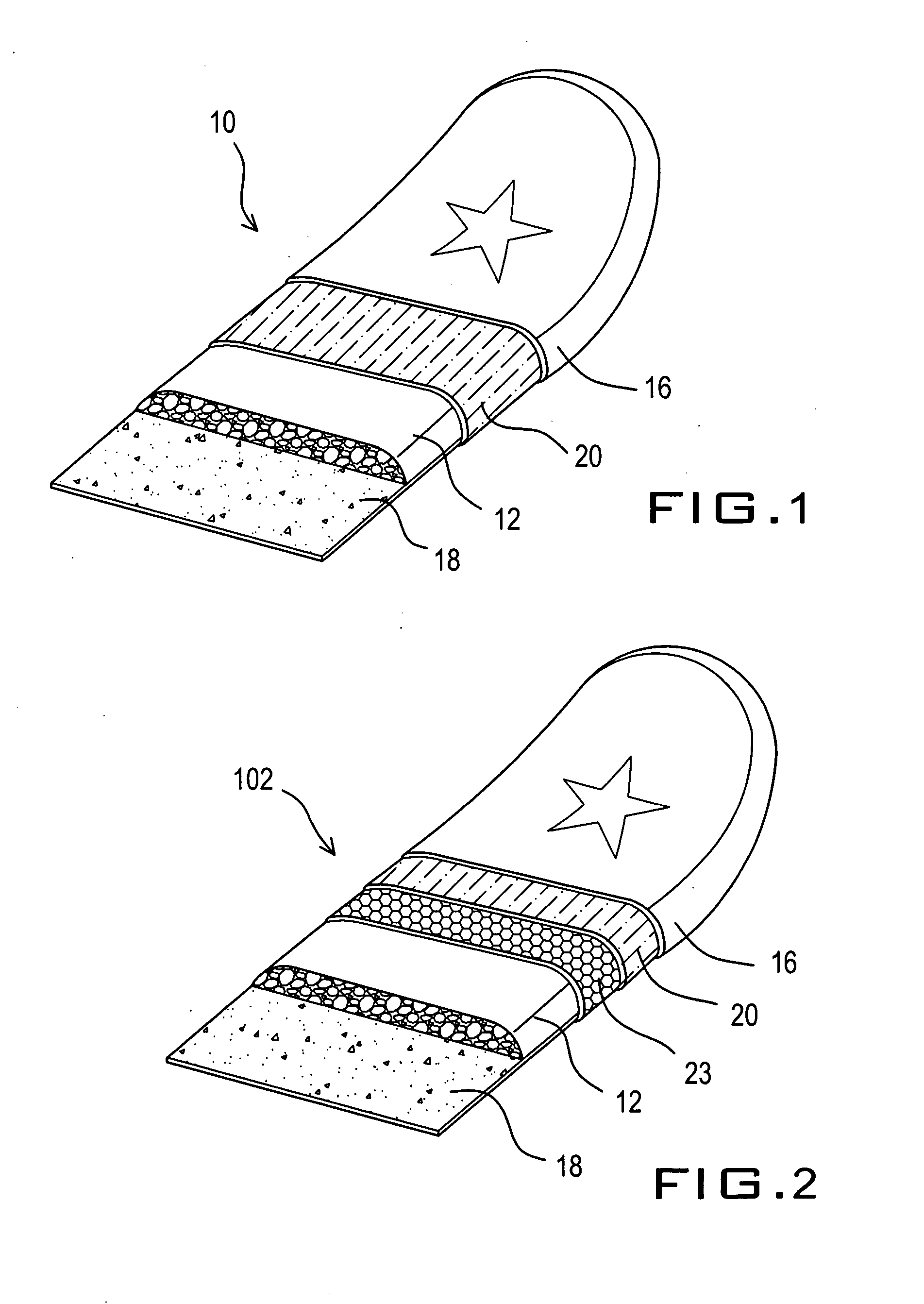 Multi-layer sports board with graphic imprinted skin