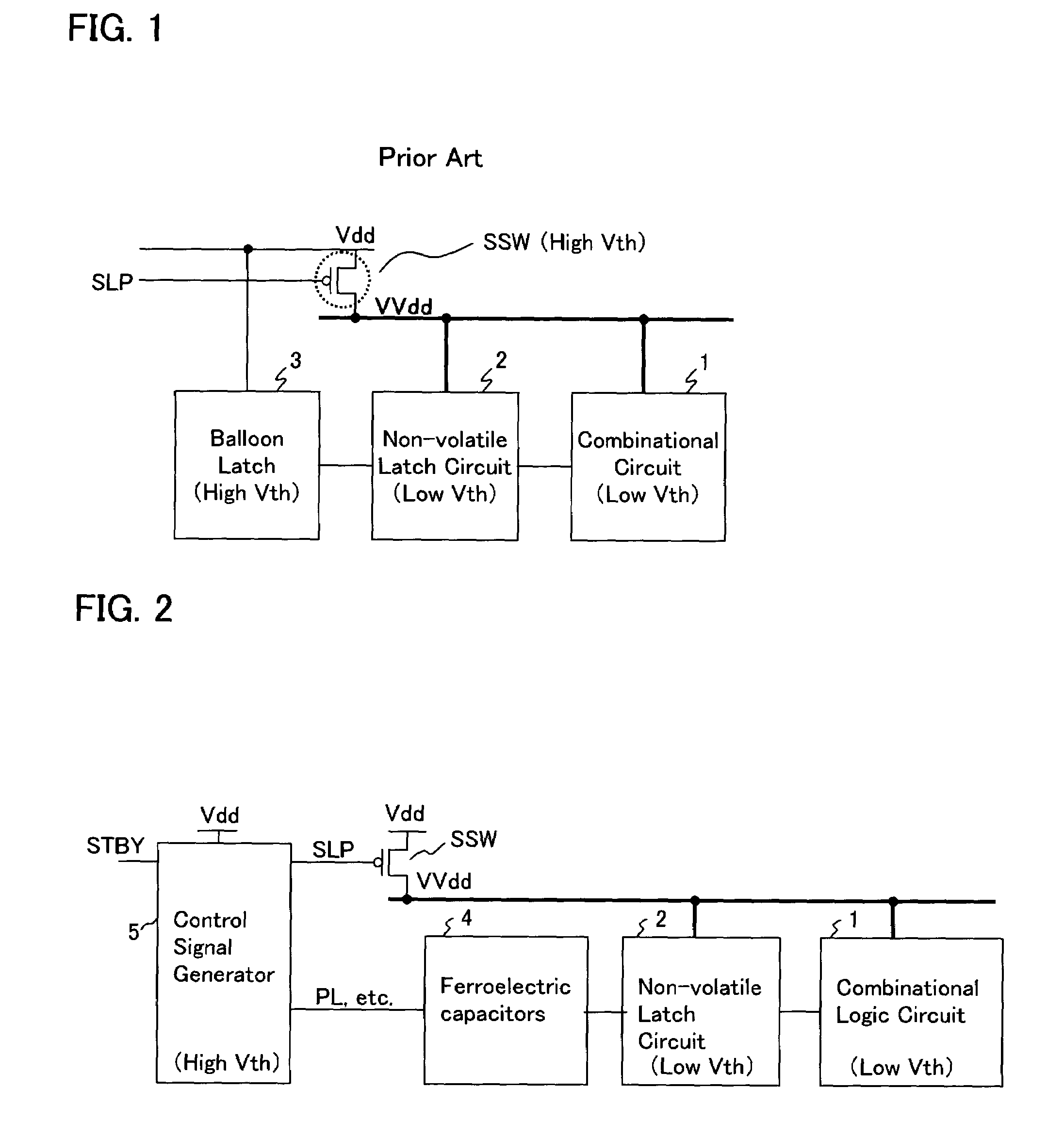 Multi-threshold-voltage integrated circuit having a non-volatile data storage circuit