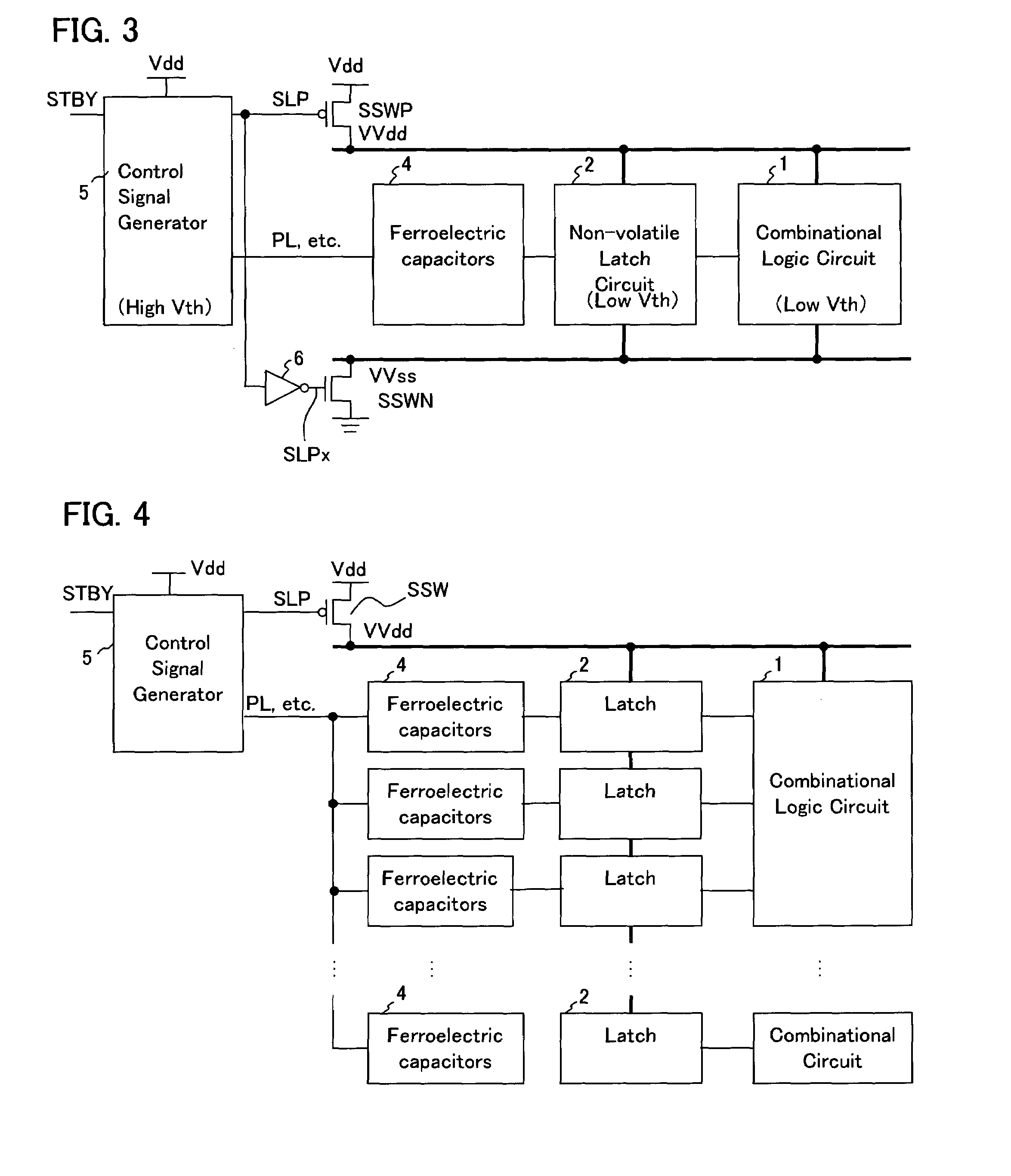 Multi-threshold-voltage integrated circuit having a non-volatile data storage circuit