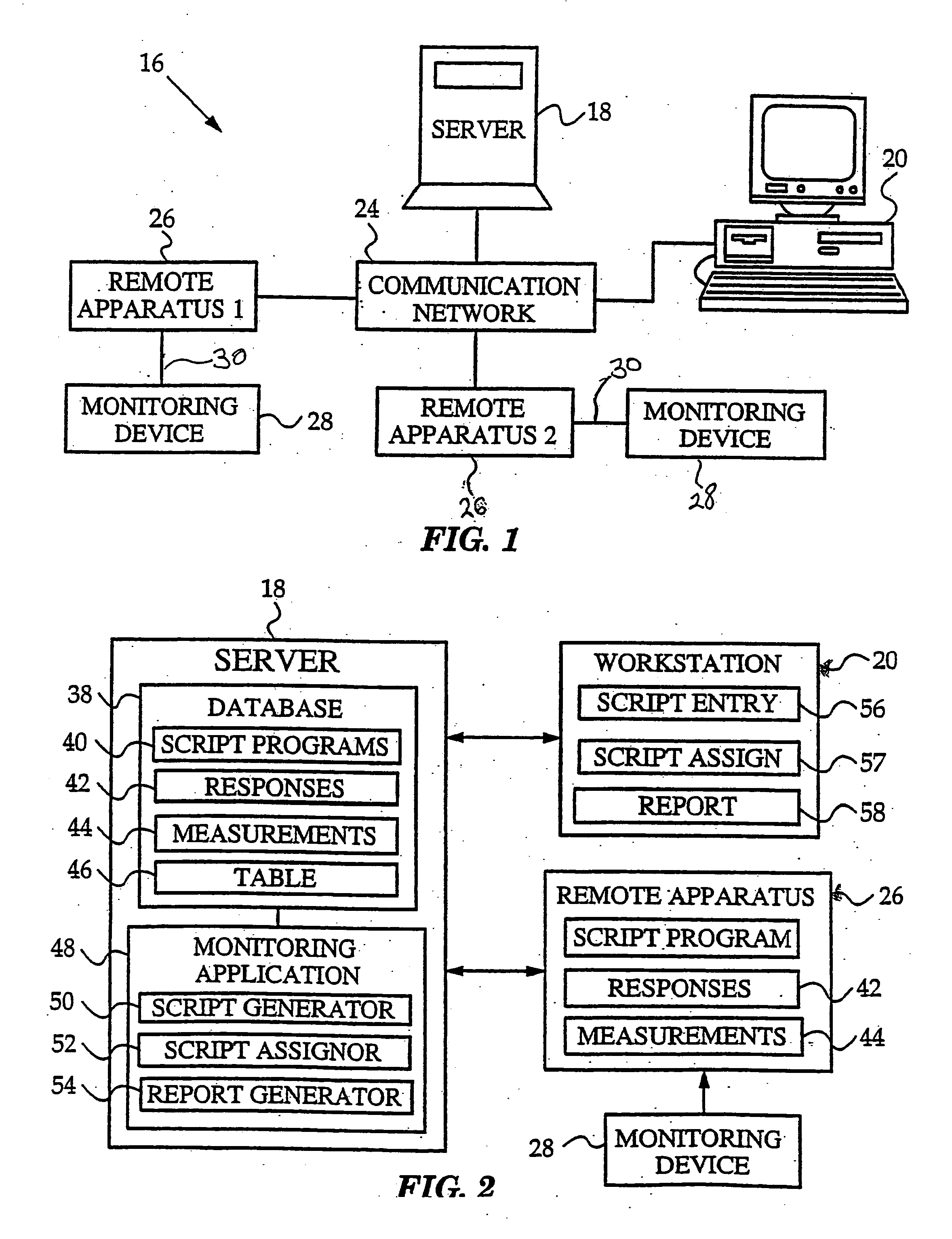 Networked system for interactive communication and remote monitoring of individuals