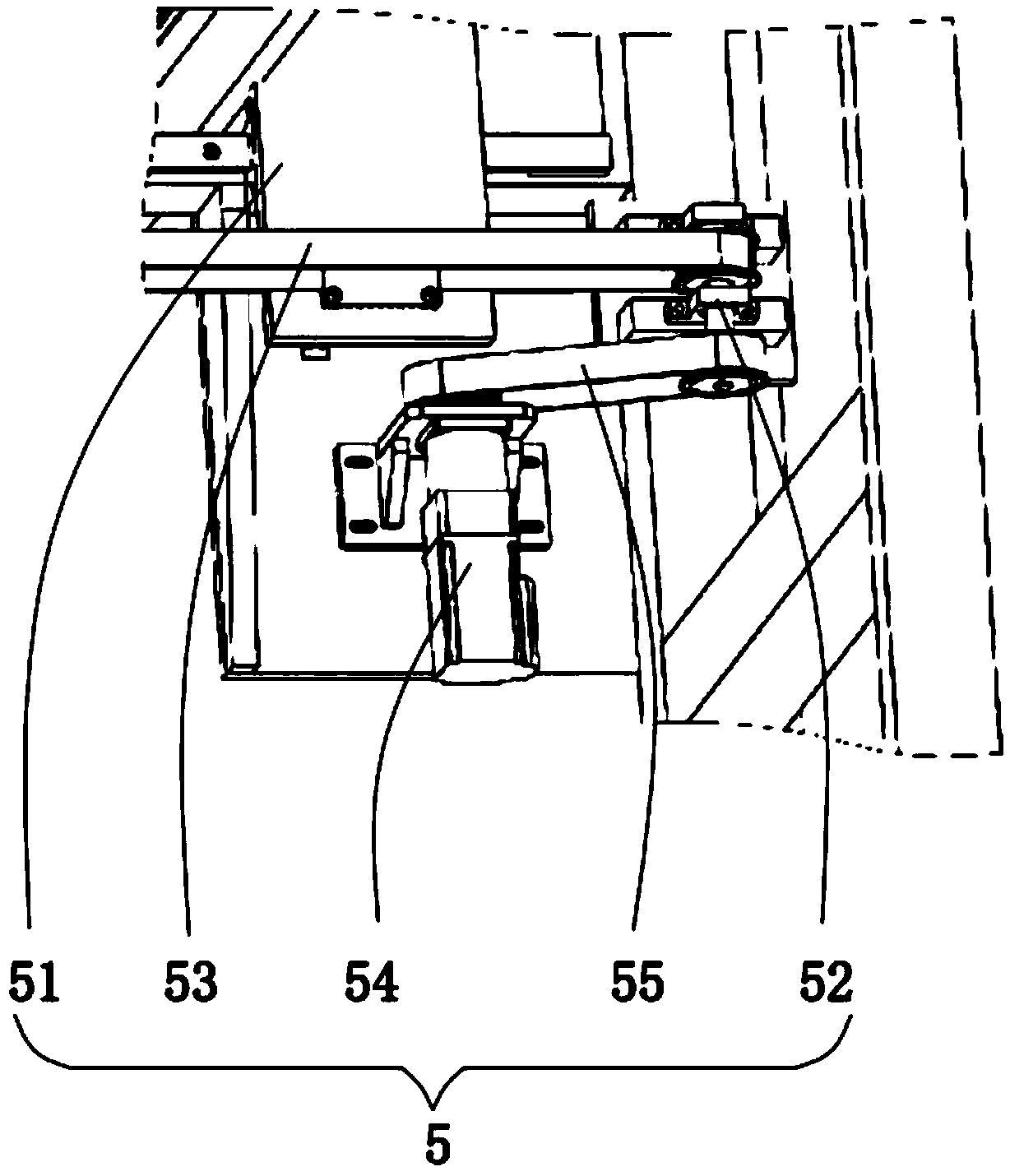 Cropping machine used for artificial plush cloth