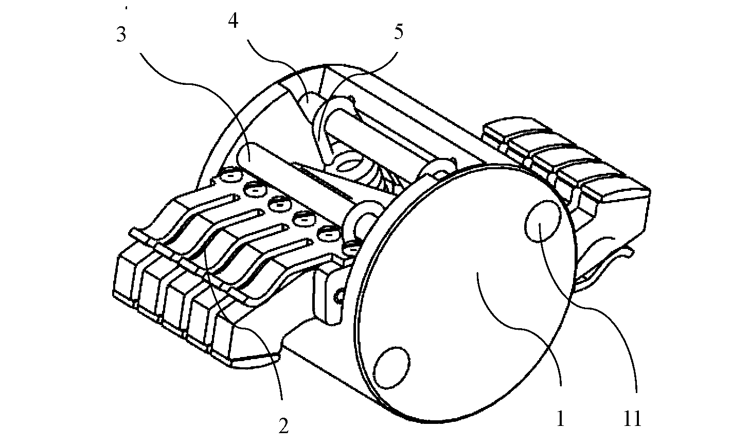 Dual-breakpoint moving contact system of moulded-case circuit breaker