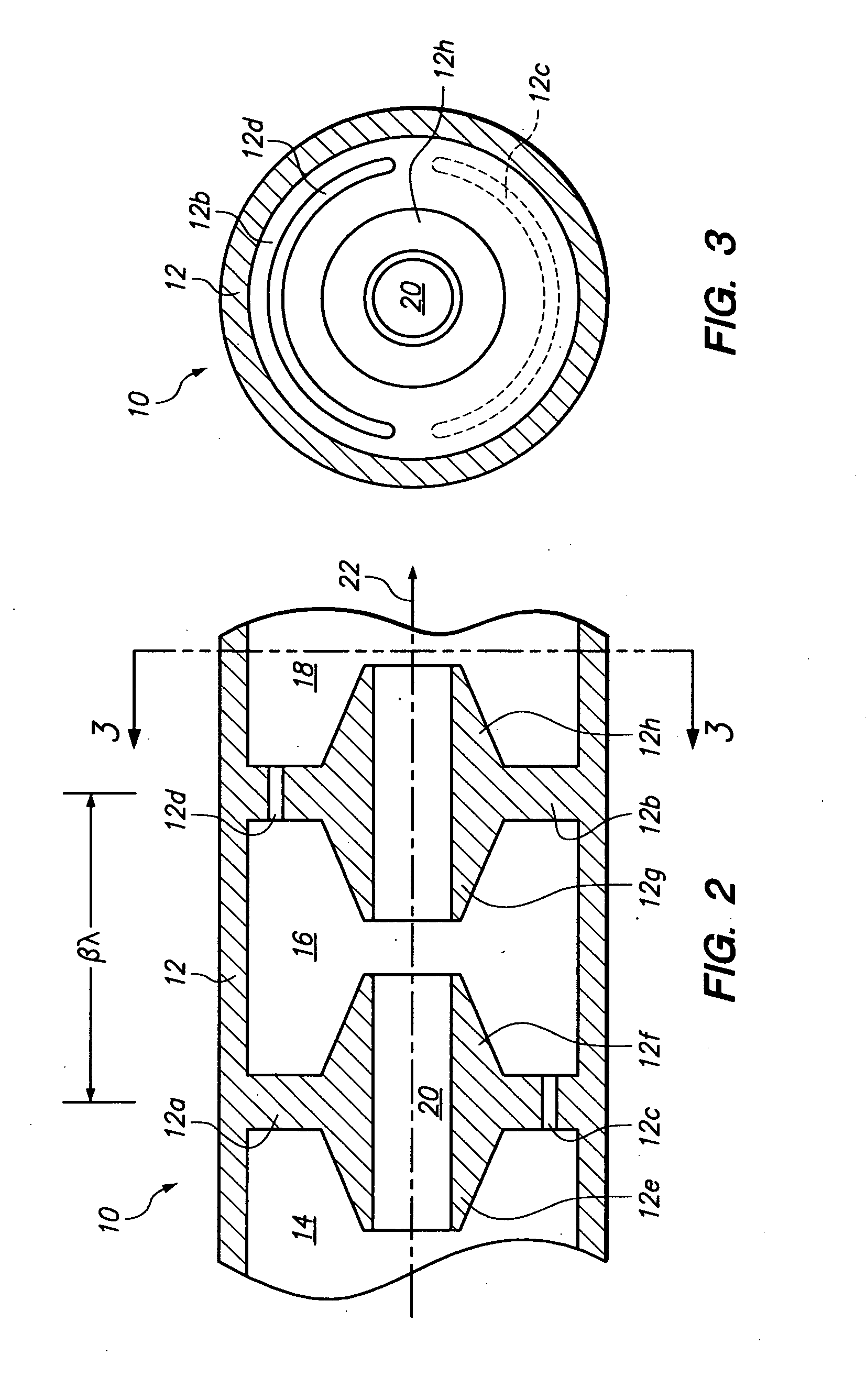 Slot resonance coupled standing wave linear particle accelerator