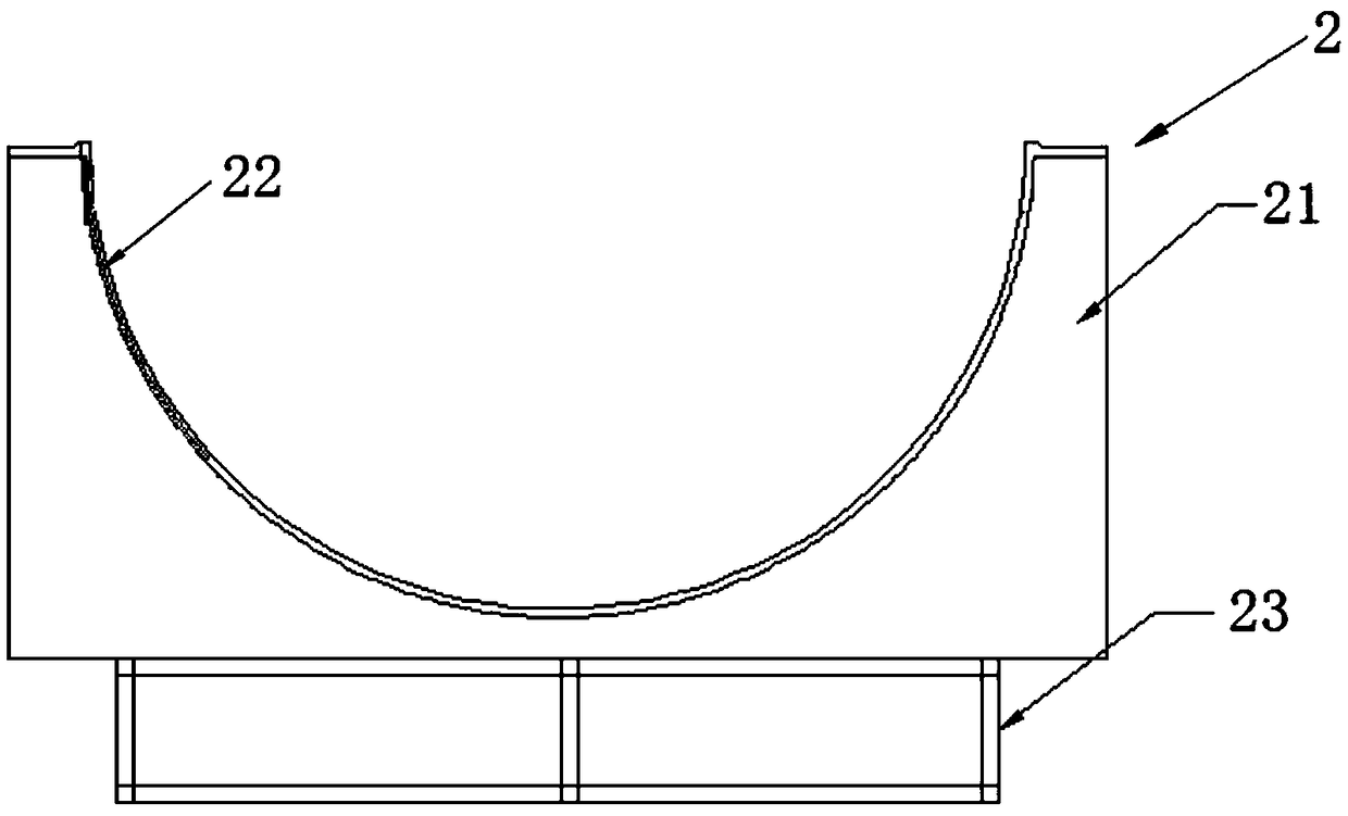 RTM change mold for changing root diameters of fan blade molds and change method of RTM change mold