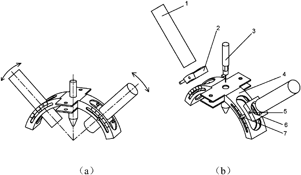 An Angle Adjustable Dual Light Source Inkjet Printing Nozzle