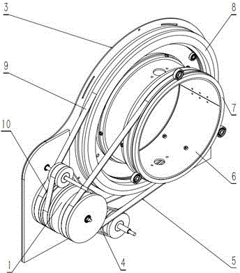 Manual bidirectional-rolling washing machine