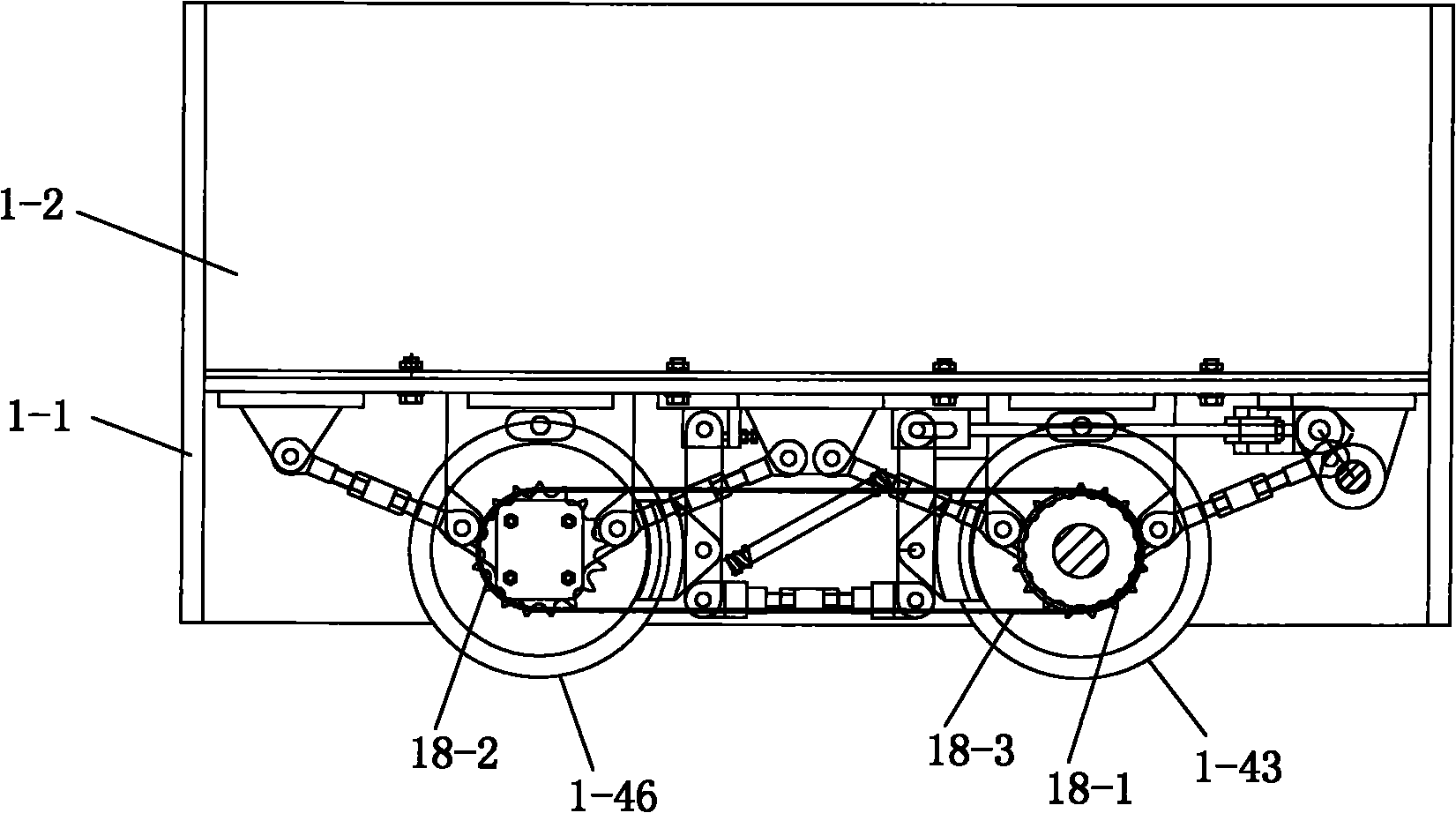 Second-level coal mine rescue robot system