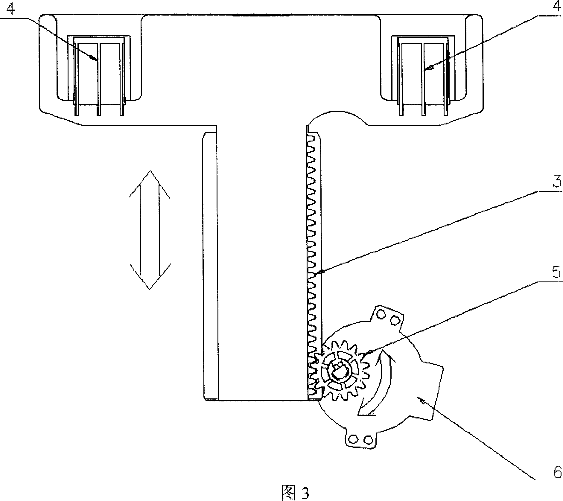 Automatic door structure of air conditioner wind outlet