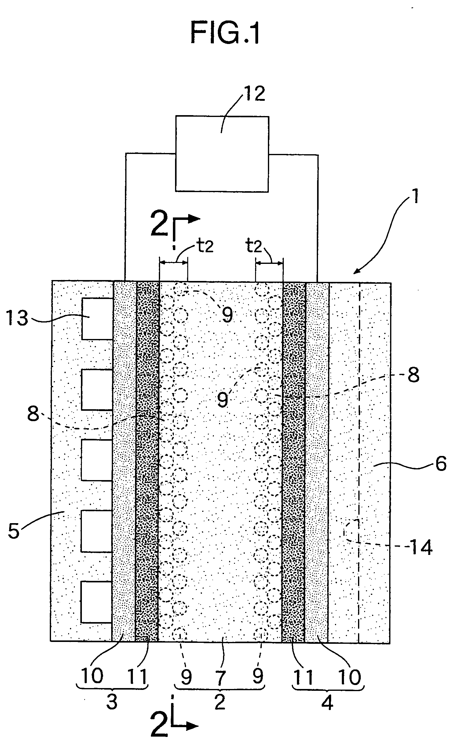 Active solid polymer electrolyte membrane for solid polymer electrolyte fuel cell