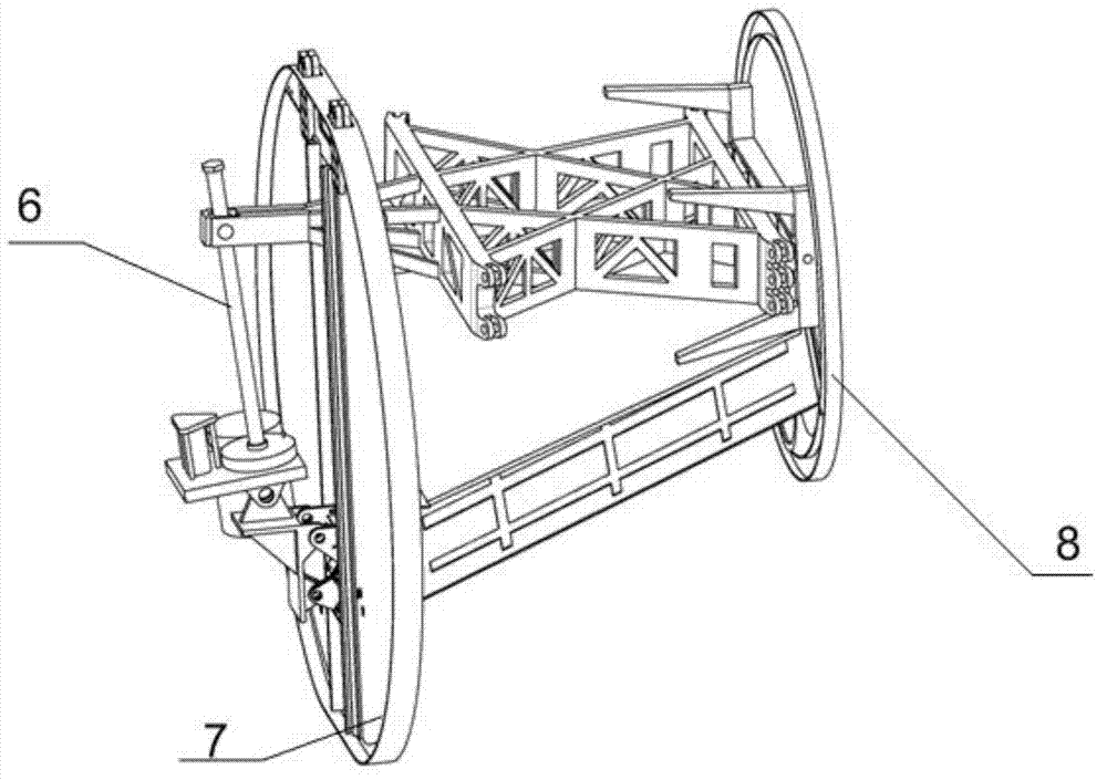 Central wing of horizontal tail of civil airplane