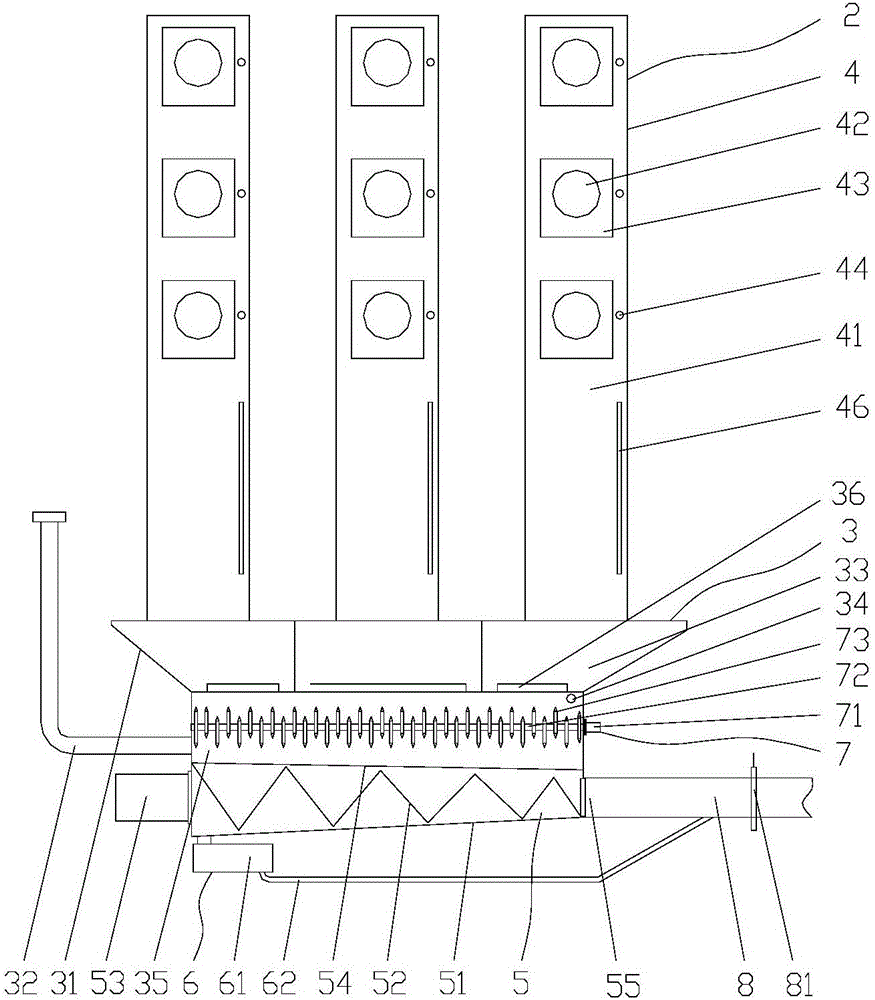 Environment-friendly classification and different-cabin type automatic garbage collection system