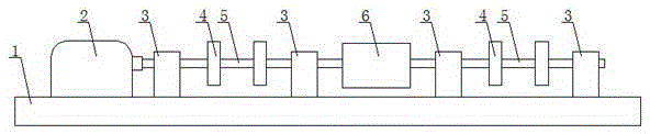 A shaft dynamic balance experiment device