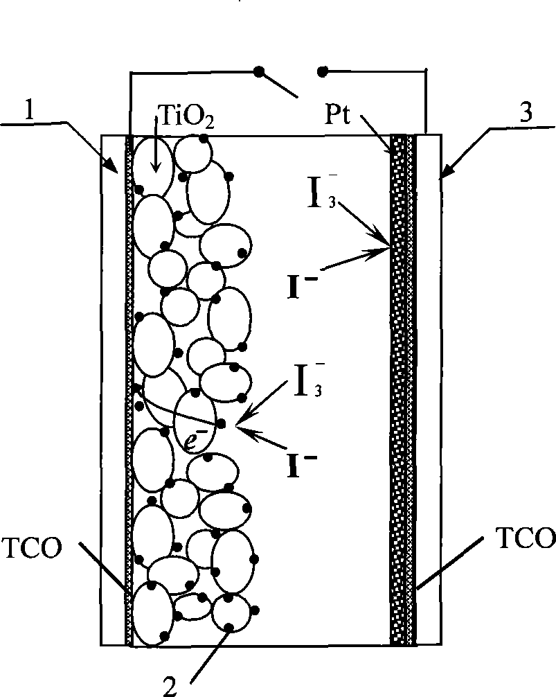 Silk light anode integrated efficient electronic collection dye sensitized solar battery