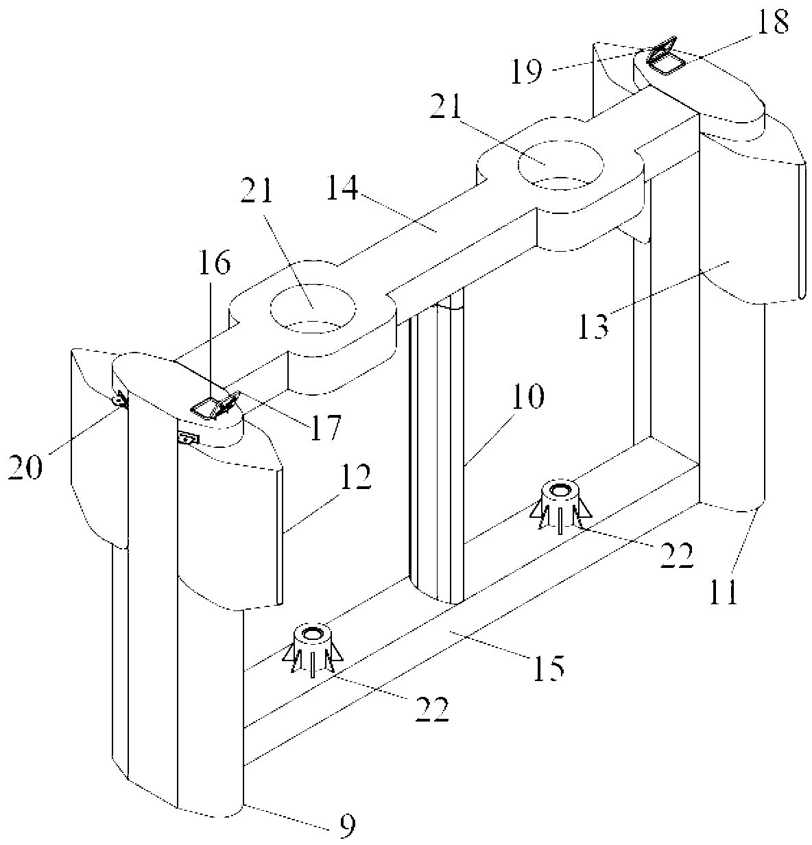 Floating-barrel type tidal current energy generating device