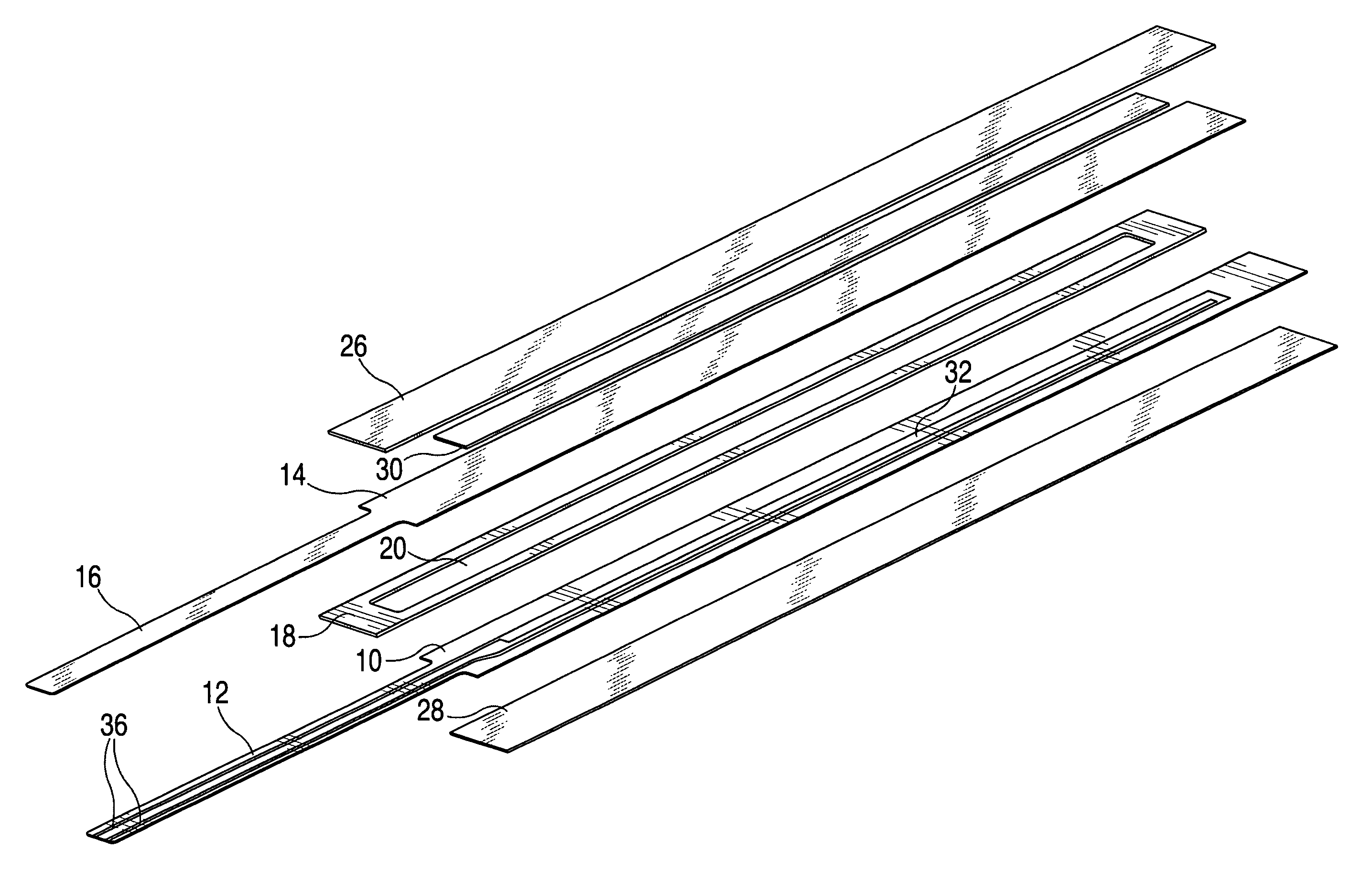 Device for detecting the location of a compression point