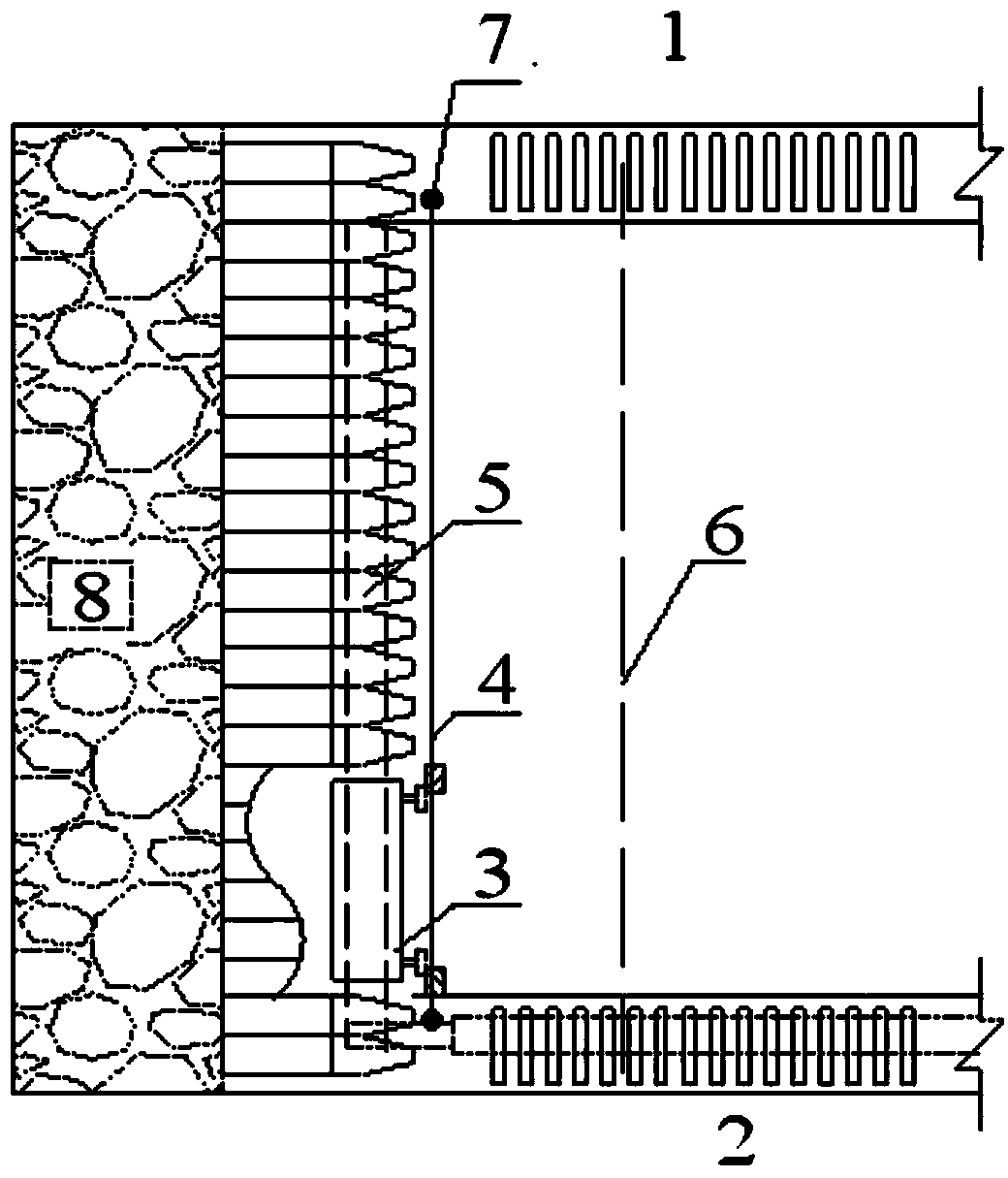 Cover retracement method of dense steel wire ropes of coal face