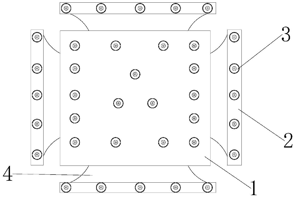 Quick installing tool for engineering aluminum buckle plate integration ceiling