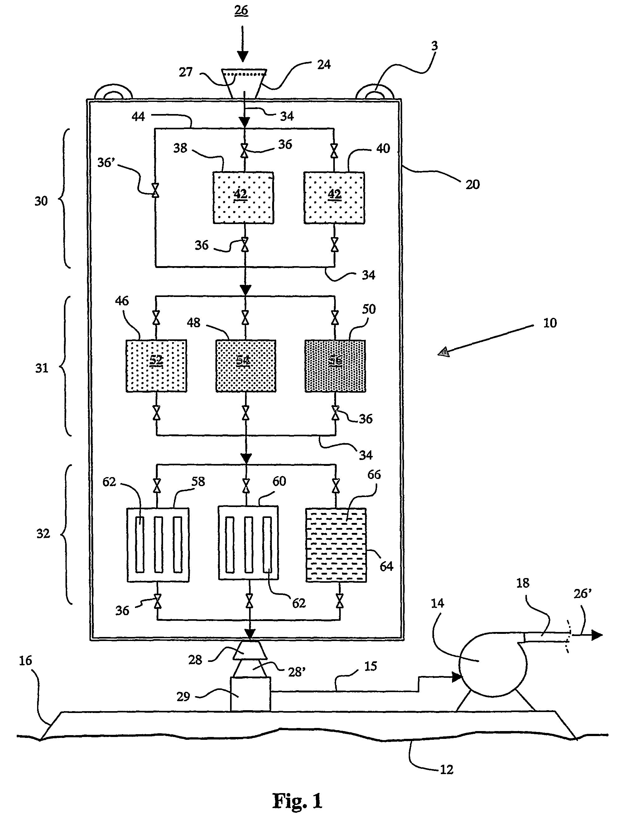 Method and apparatus for treatment of water for an injection well