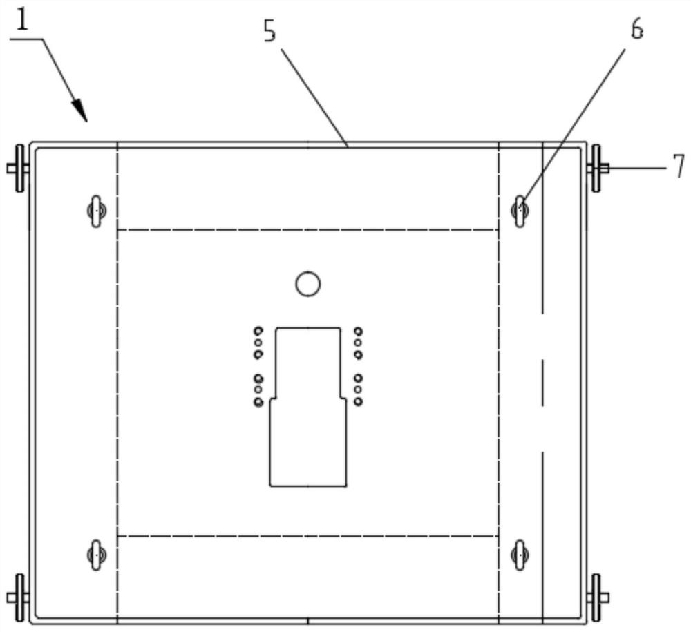 A water surface model forced roll test device